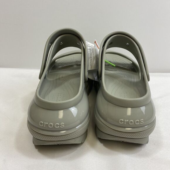 Crocs Strapped Beach Sandal Men\'s 12 Gray Mega Crush Platform Preppy Camp Clog main image 6